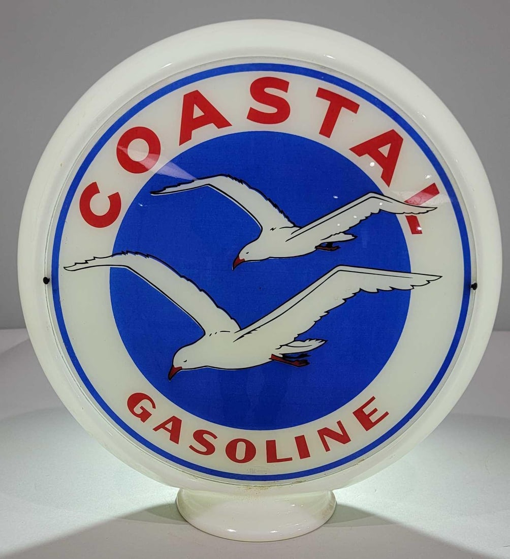 Coastal Gasoline w/Logo 13.5" Single Globe Lens (TAC) (1 of 2)