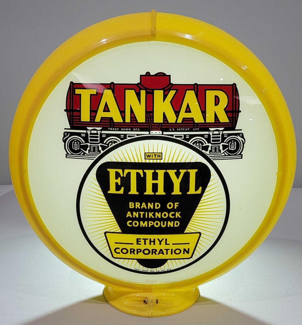 Tankar w/Ethyl Logo & Image 13.5" Single Globe Lens (TAC) (1 of 2)