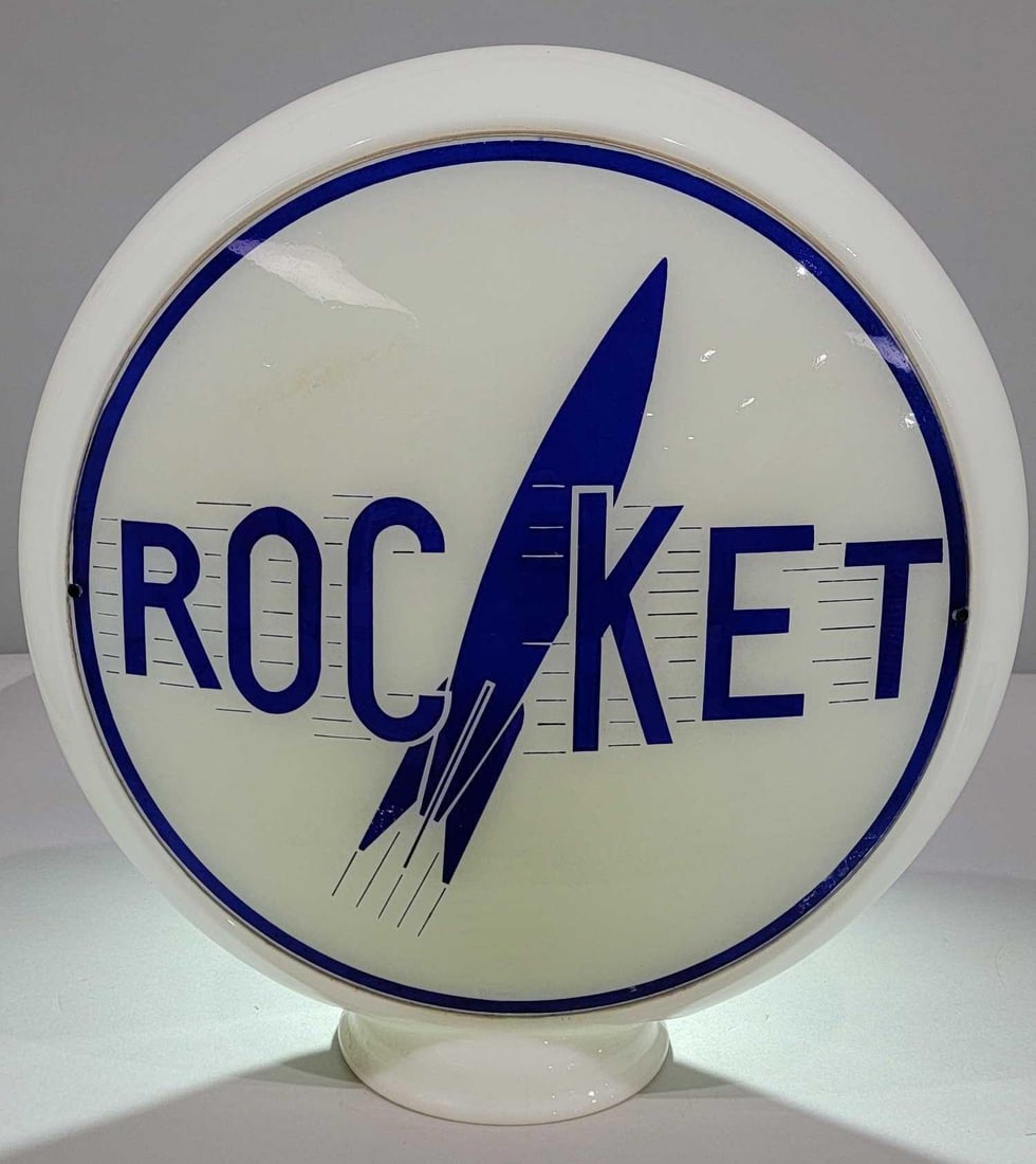 Rocket (gasoline) w/Logo 13.5" Globe Lenses (TAC) (1 of 2)