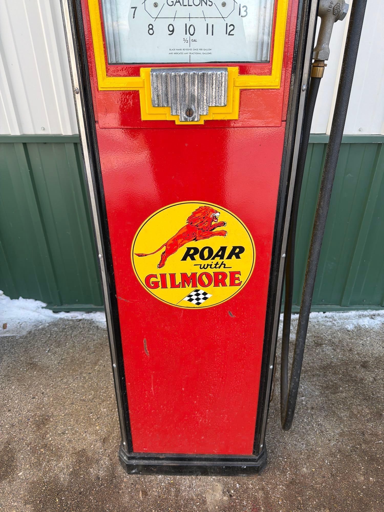 1936 Bennett Clock Face Gas Pump (restored) - 11