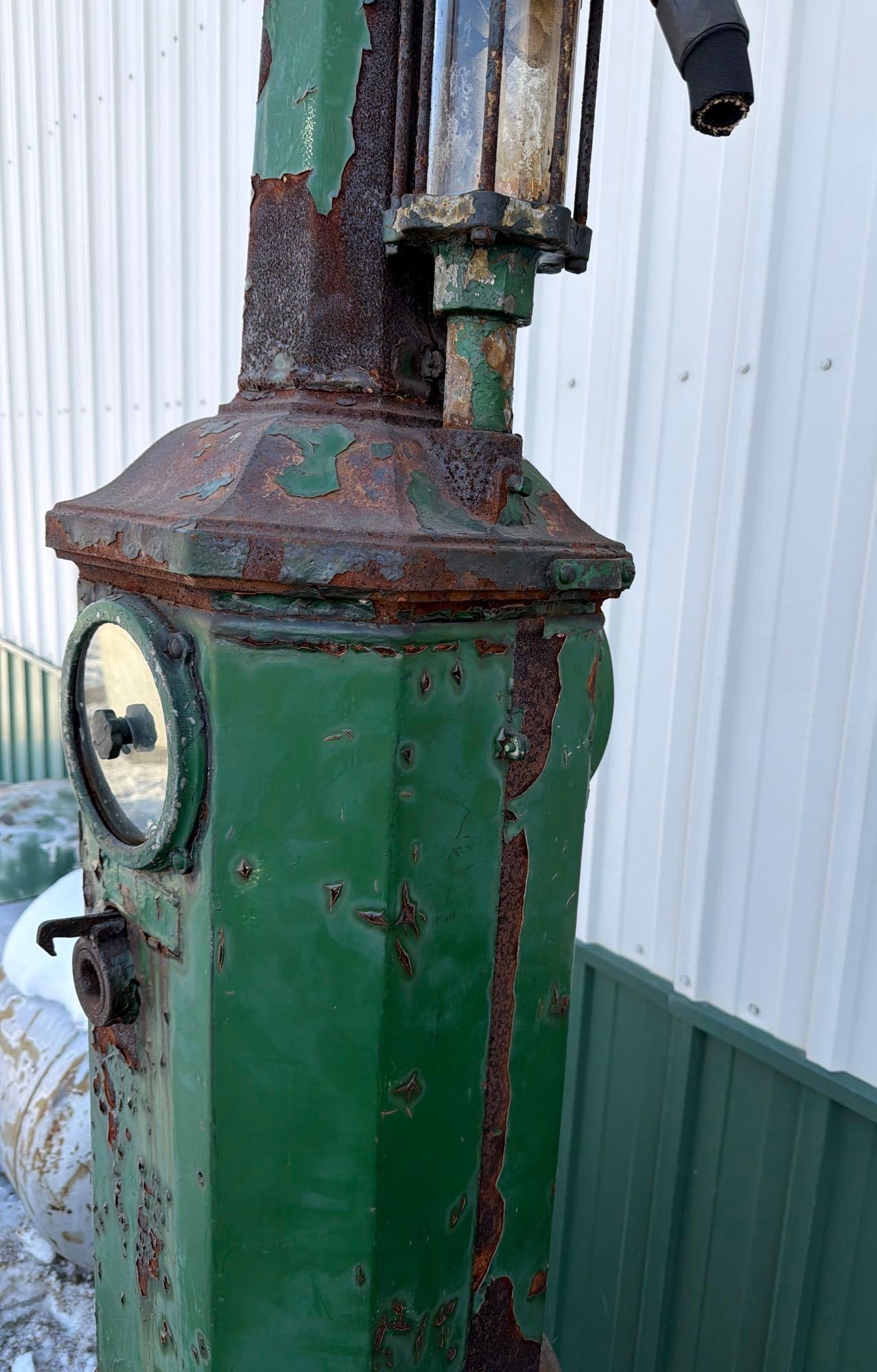 National Model #60 "Simplex" Clock Face Gas Pump - 12