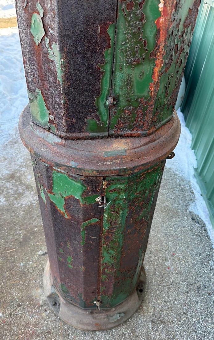 National Model #60 "Simplex" Clock Face Gas Pump - 5