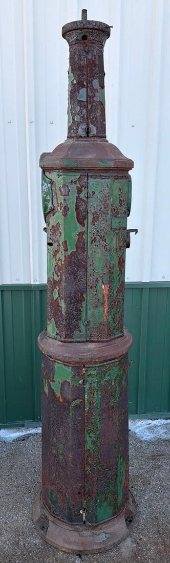 National Model #60 "Simplex" Clock Face Gas Pump - 8