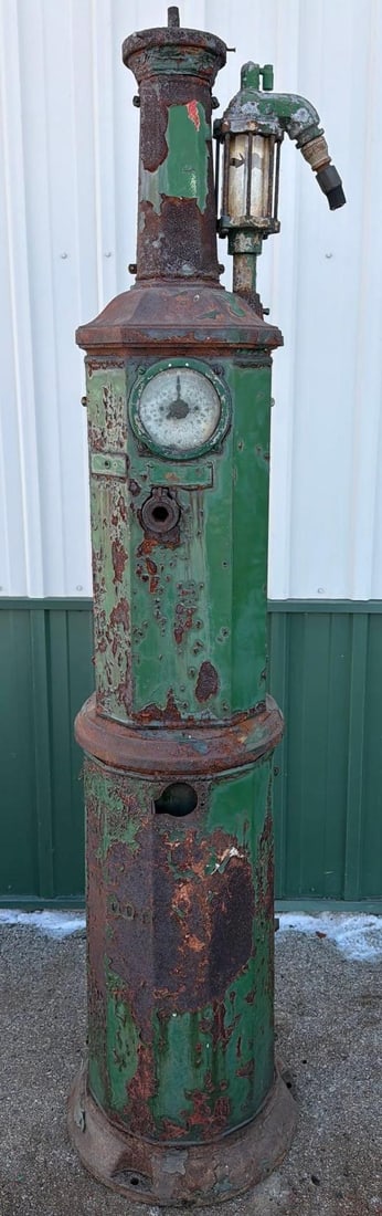 National Model #60 "Simplex" Clock Face Gas Pump - 9
