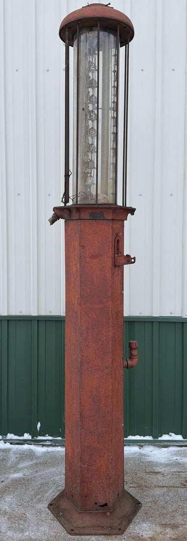 American Model #1327 Tall Ten Gallon Visible Gas Pump (1 of 8)