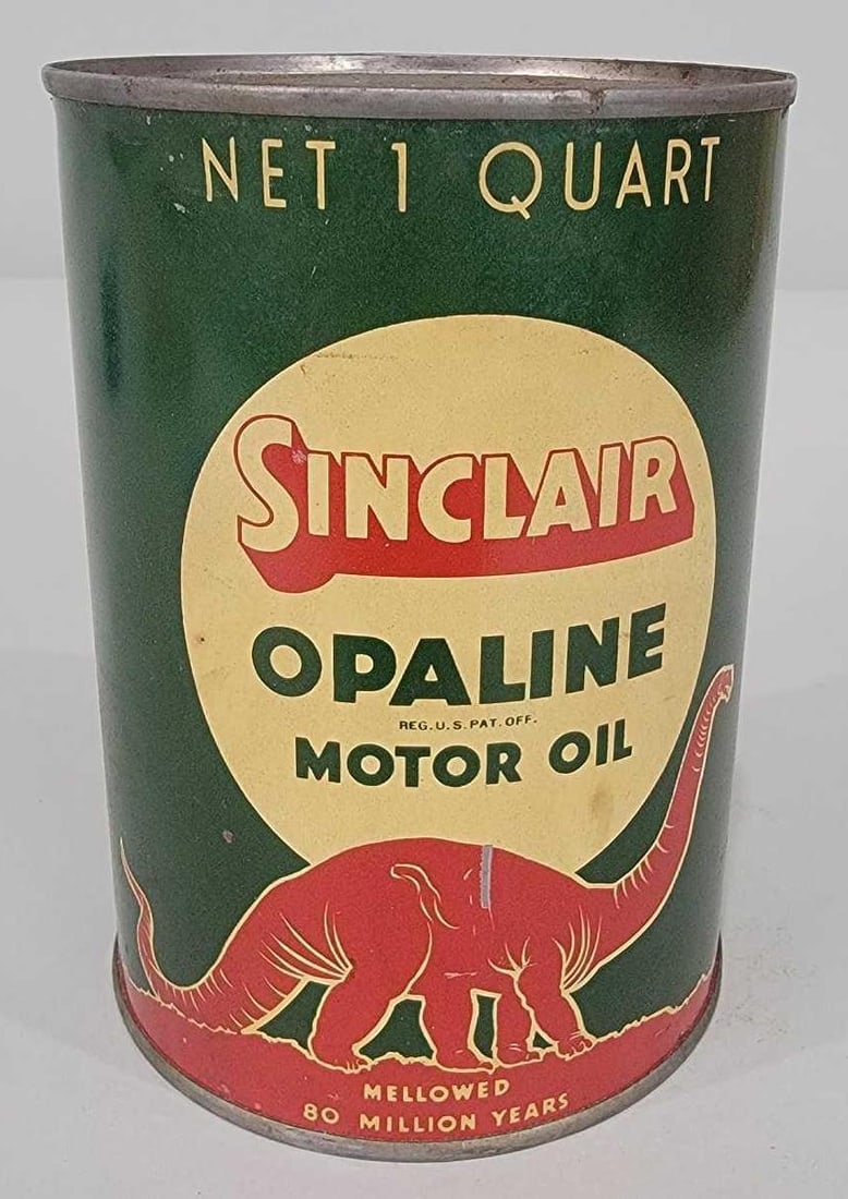 Sinclair Opaline Motor Oil One-Gallon Flat Metal Can (TAC) (1 of 5)