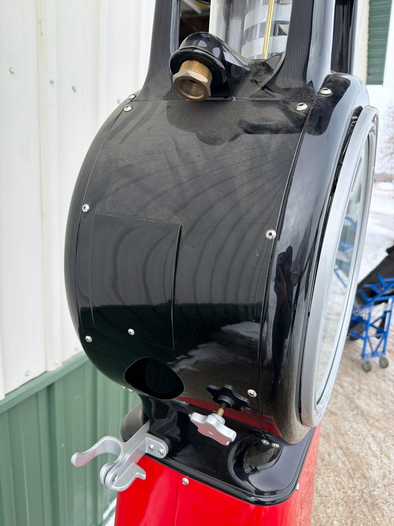 1930's Ecometer Clock Face Gas Pump (restored) - 6