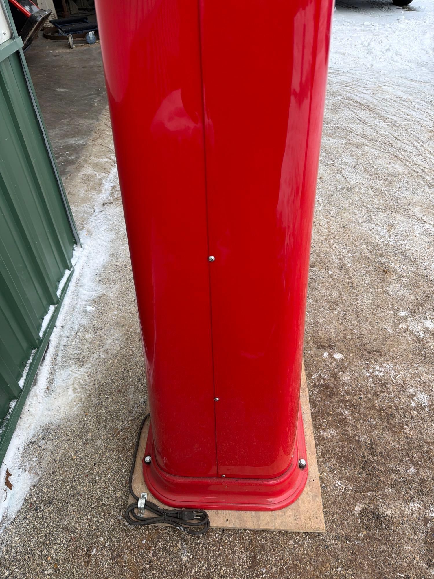 1930's Ecometer Clock Face Gas Pump (restored) - 7