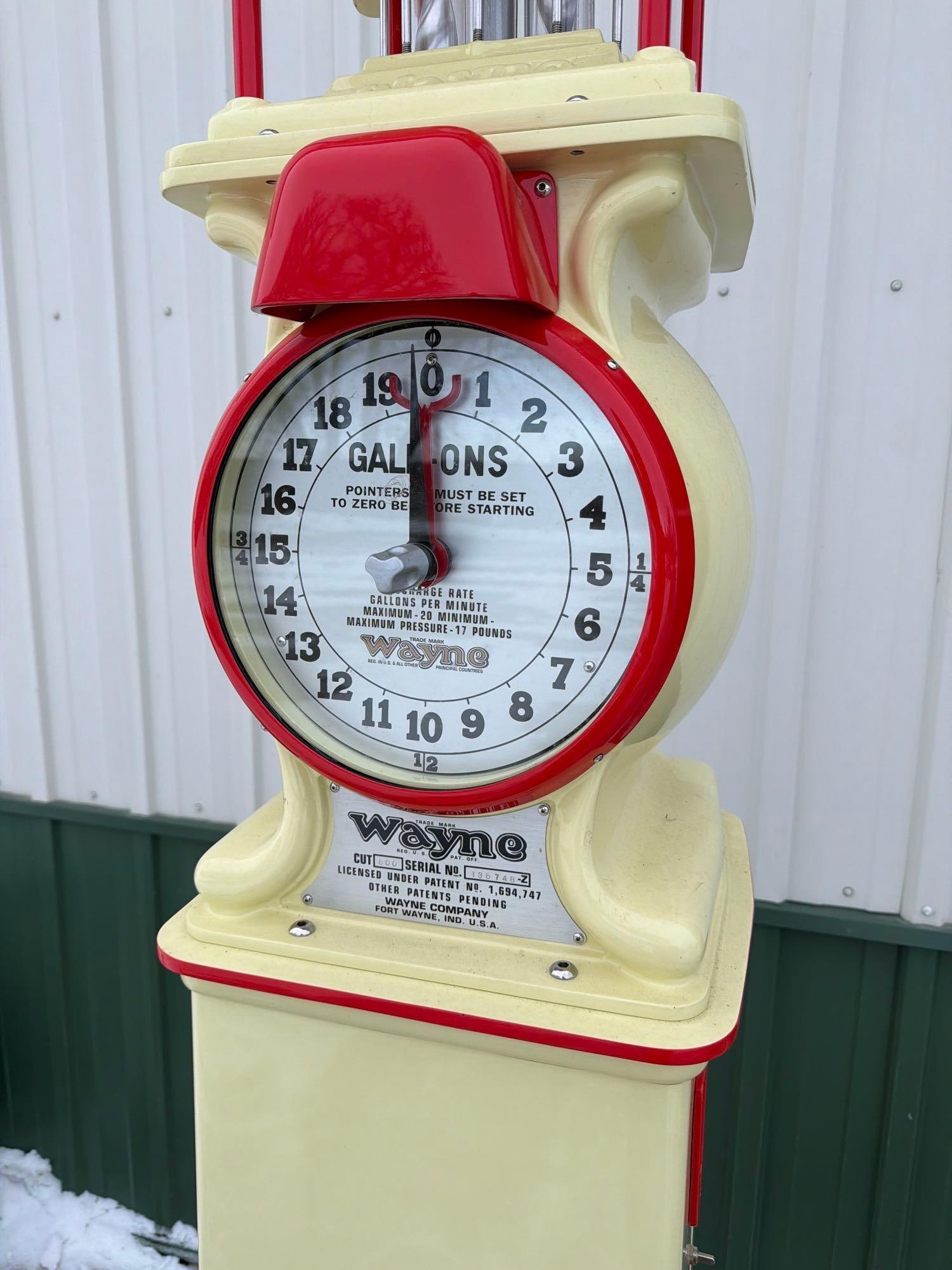 Wayne Model #800 Clock Face Gas Pump (restored) - 10
