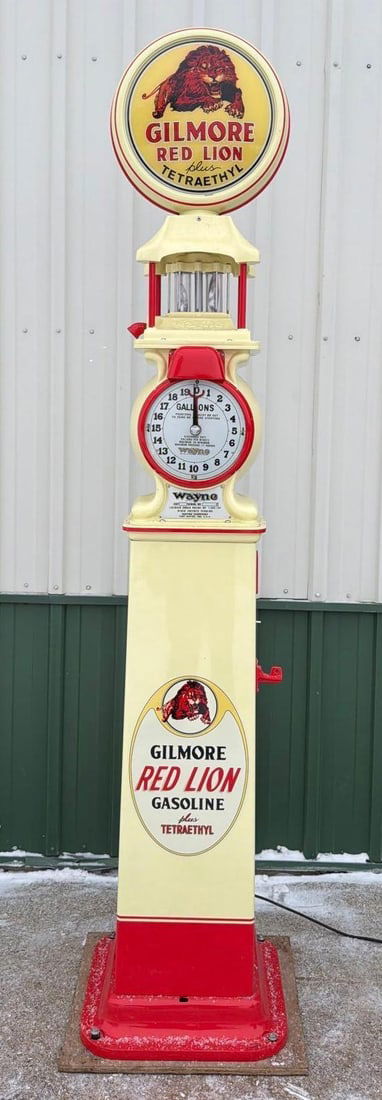 Wayne Model #800 Clock Face Gas Pump (restored) - 12