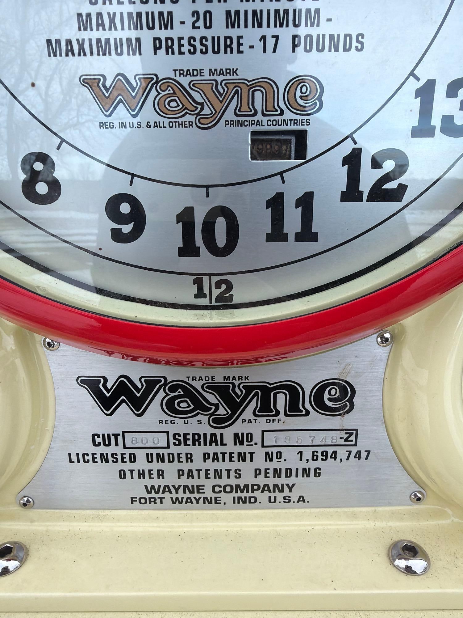 Wayne Model #800 Clock Face Gas Pump (restored) - 4