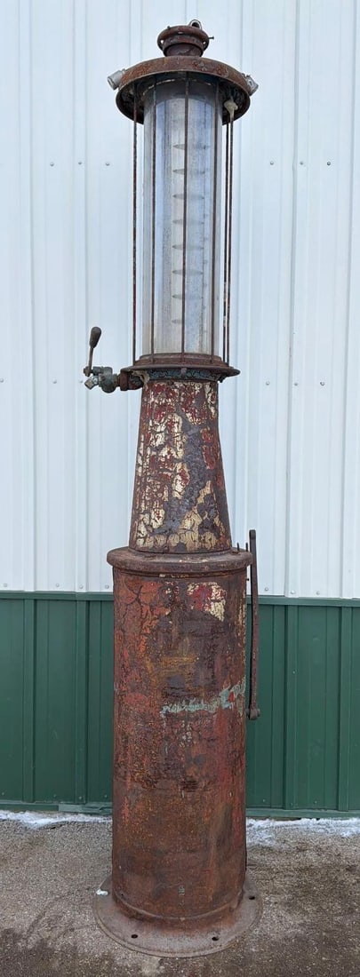 1926 Rare Correct Measure Model #10-W-H Ten Gallon Visible Gas Pump (1 of 12)