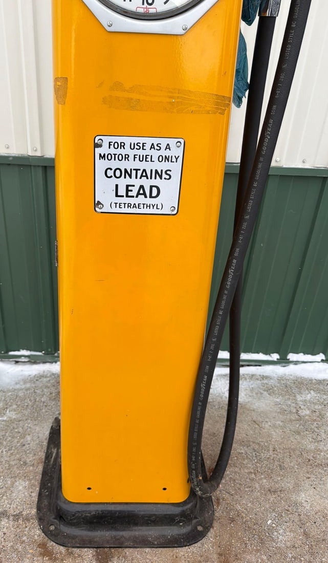 1932 Rush Model #M-2 Clock Face Gas Pump (restored) - 4