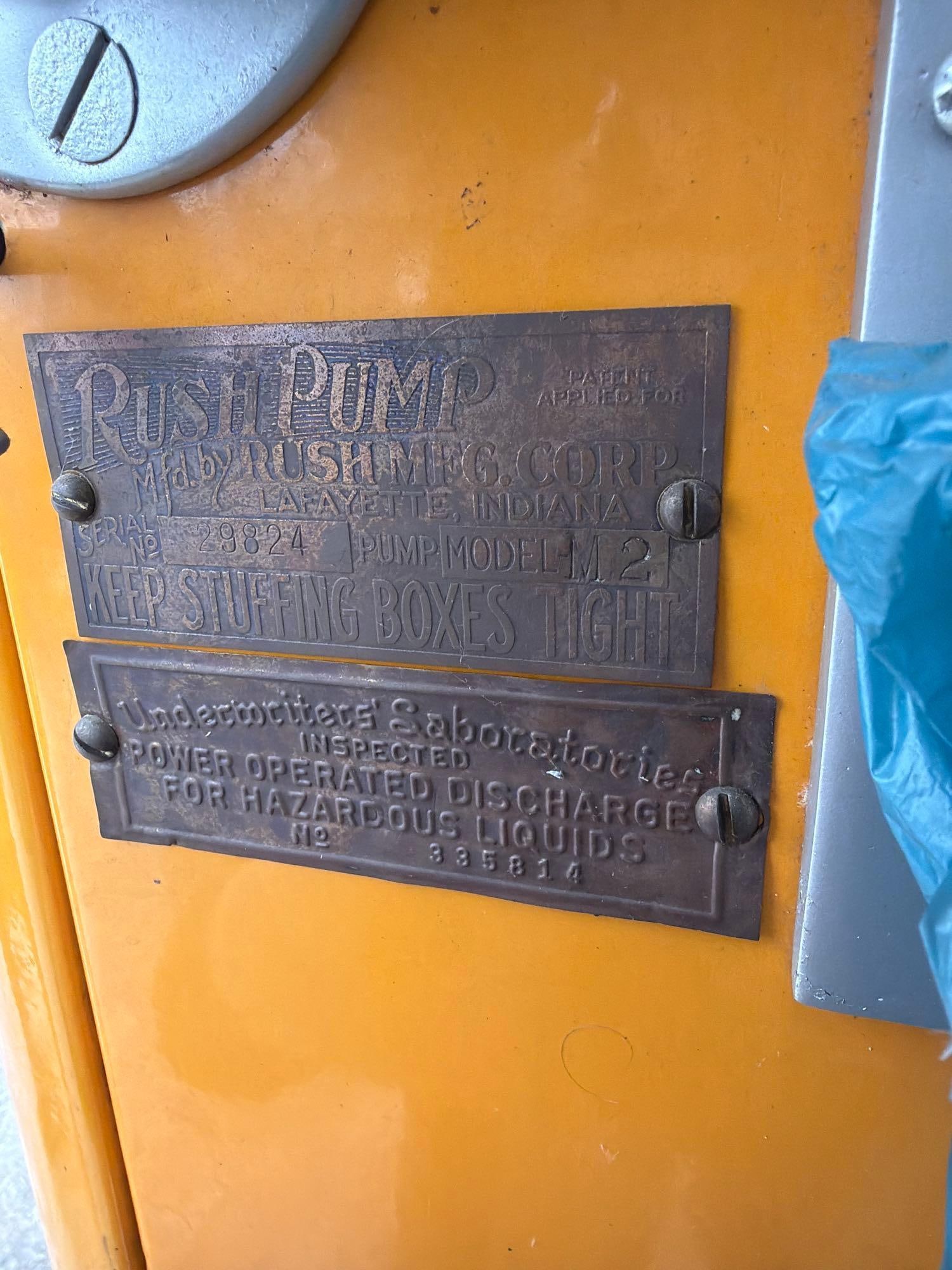 1932 Rush Model #M-2 Clock Face Gas Pump (restored) - 9