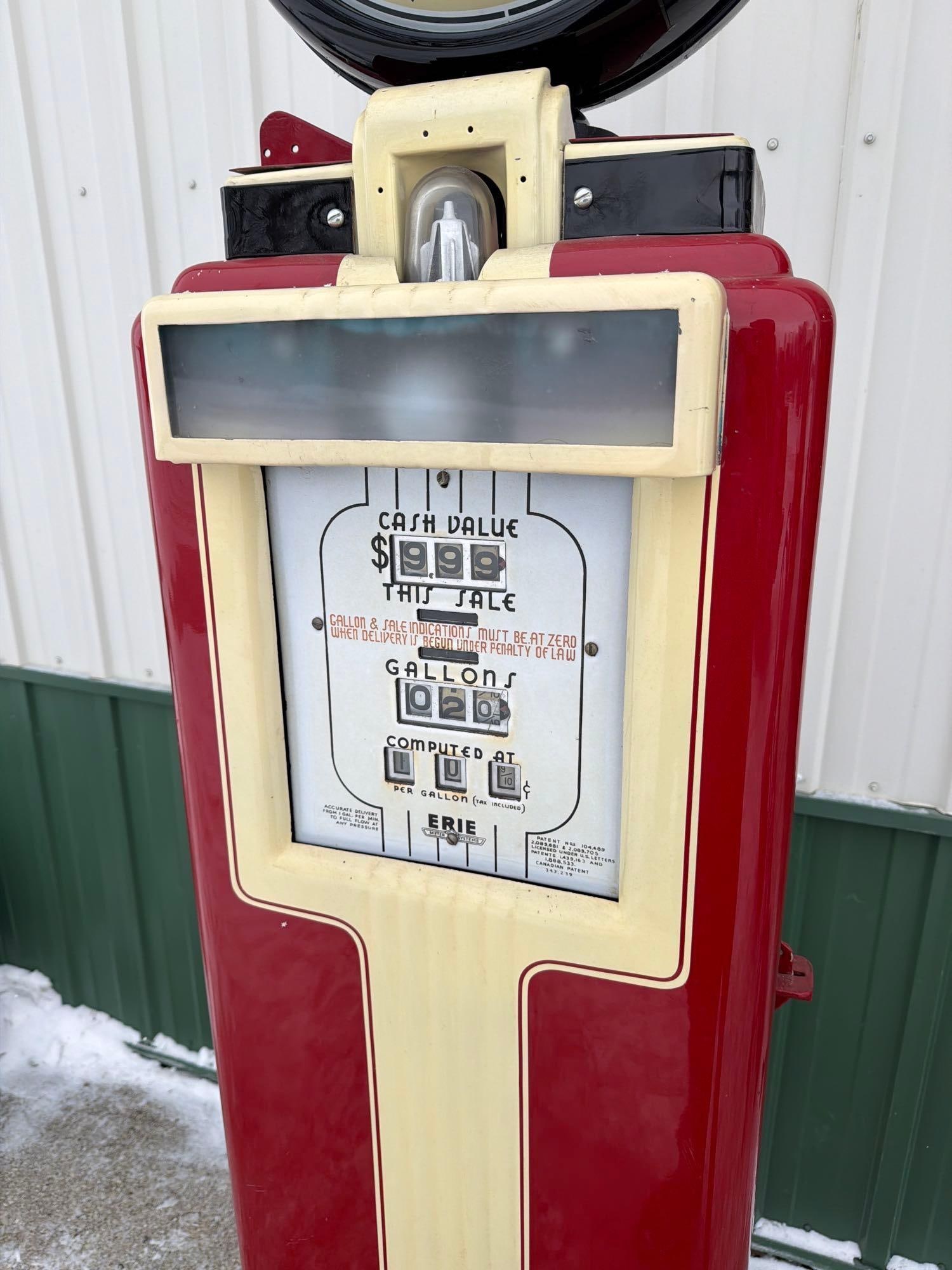 Erie Model #90 Computing Gas Pump (restored) - 3
