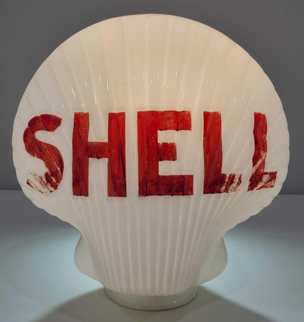 Early Shell OPC Milk Glass Globe (TAC) (1 of 2)