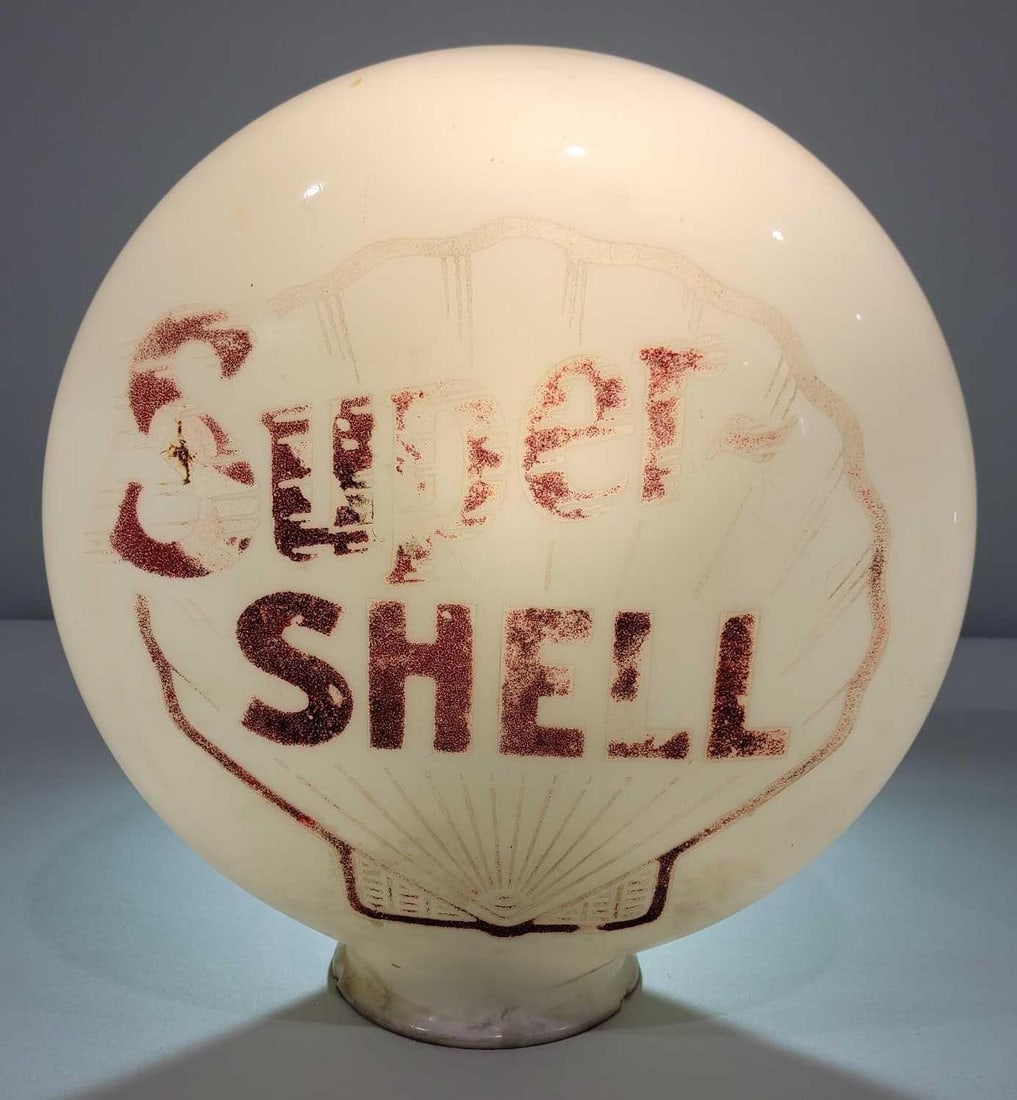 Super Shell OPE Milk Glass Globe (TAC) (1 of 2)