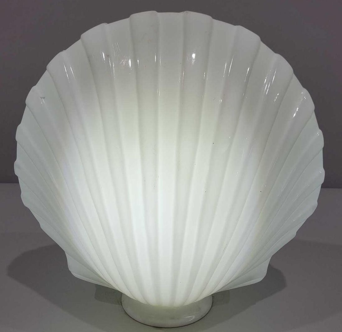 Silver Shell OPC Milk Glass Globe (TAC) - 2