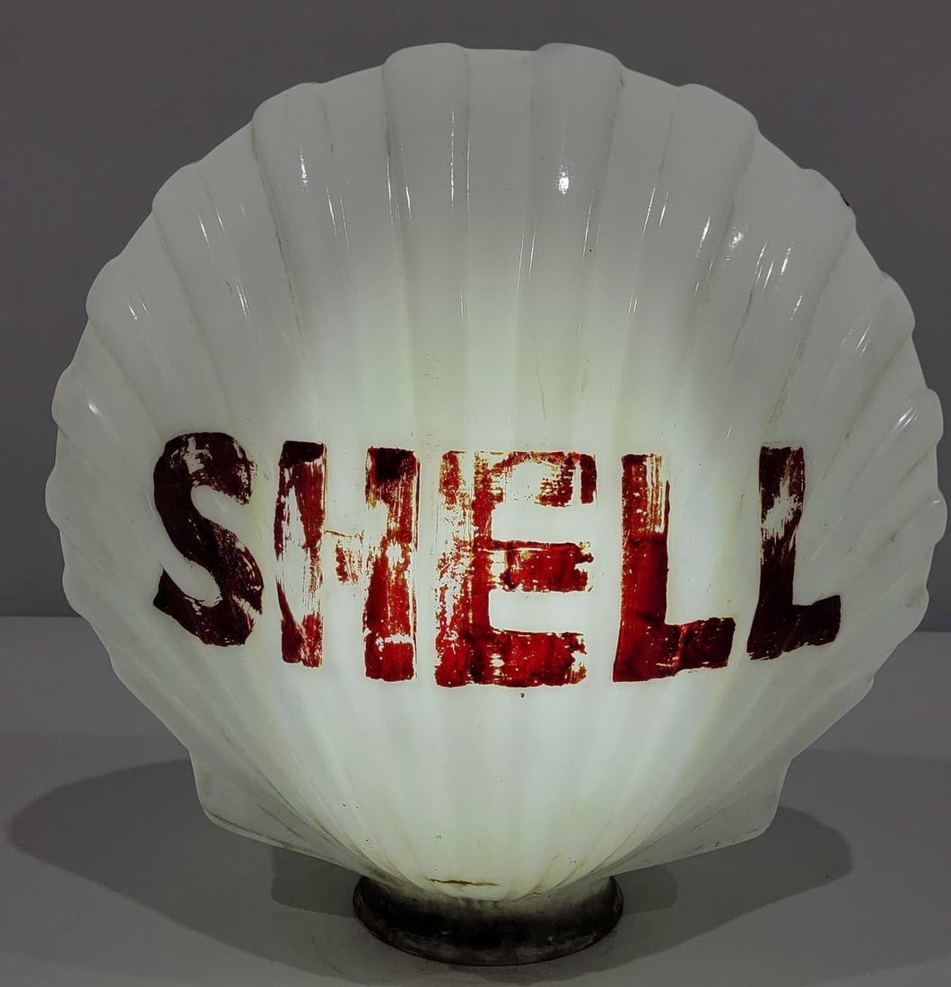 Shell OPC Milk Glass Globe (TAC) (1 of 2)