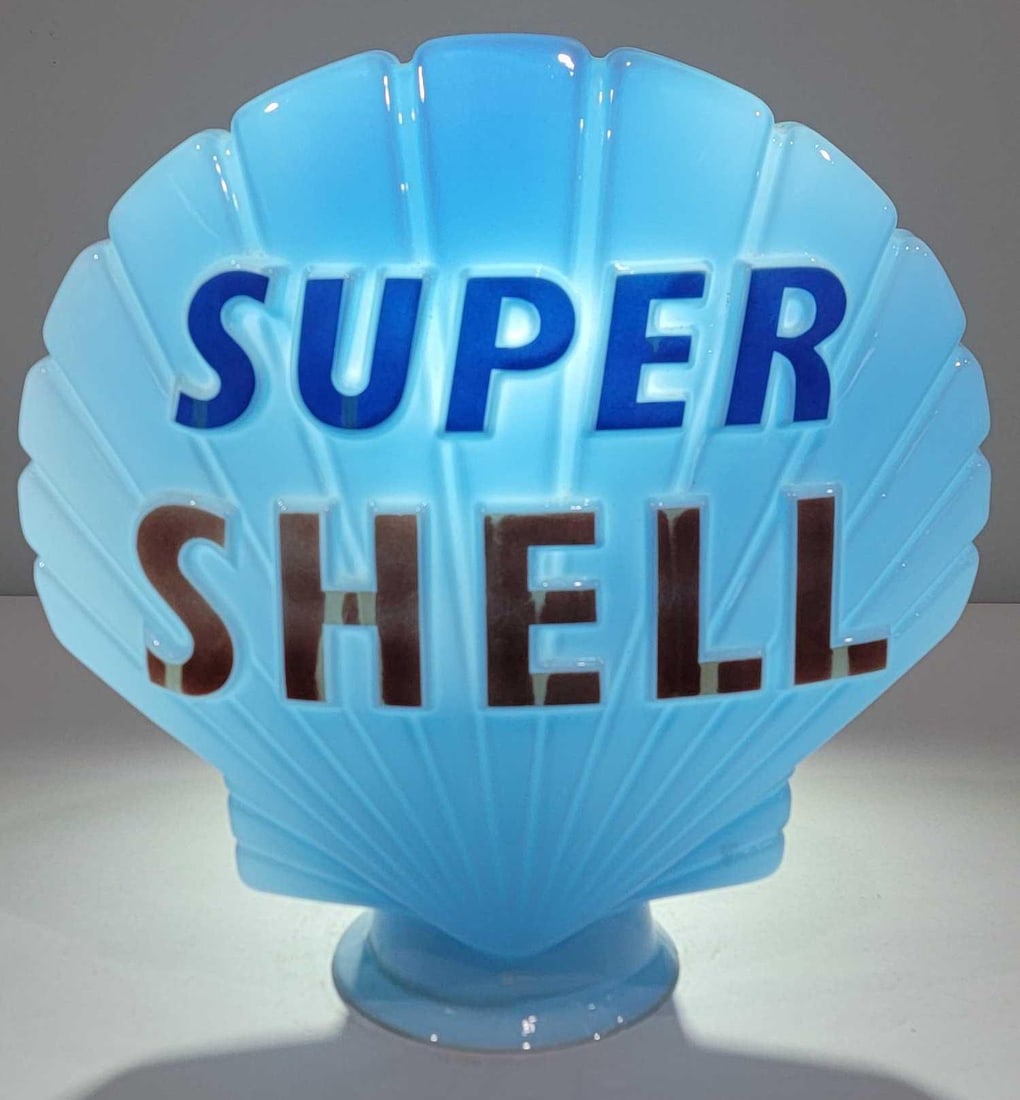 Shell OPC Milk Glass Globe (TAC) (1 of 2)