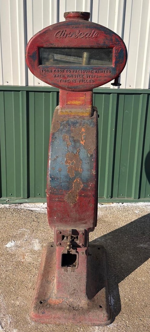 1927 Air-Scale Model EV Air Scale w/Globe Holder & Reel Drum (1 of 9)