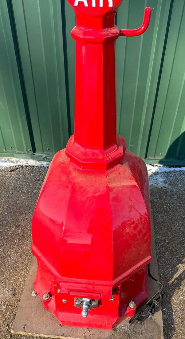 1941 Romort Arno Model #41 Air Meter w/Hose Reel Base - 2