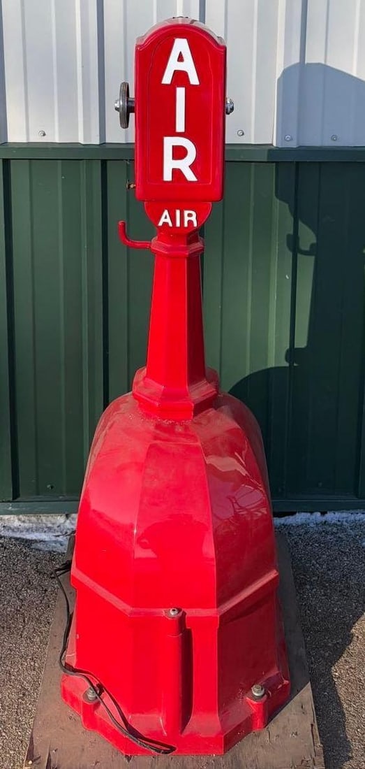 1941 Romort Arno Model #41 Air Meter w/Hose Reel Base - 7