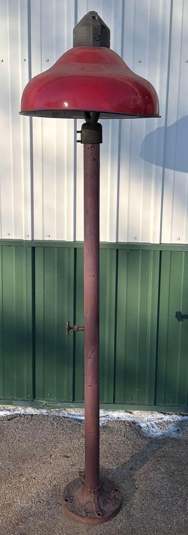 Light Pole w/Canopy: 78"T., in good condition. This Item must be picked up in Wisconsin