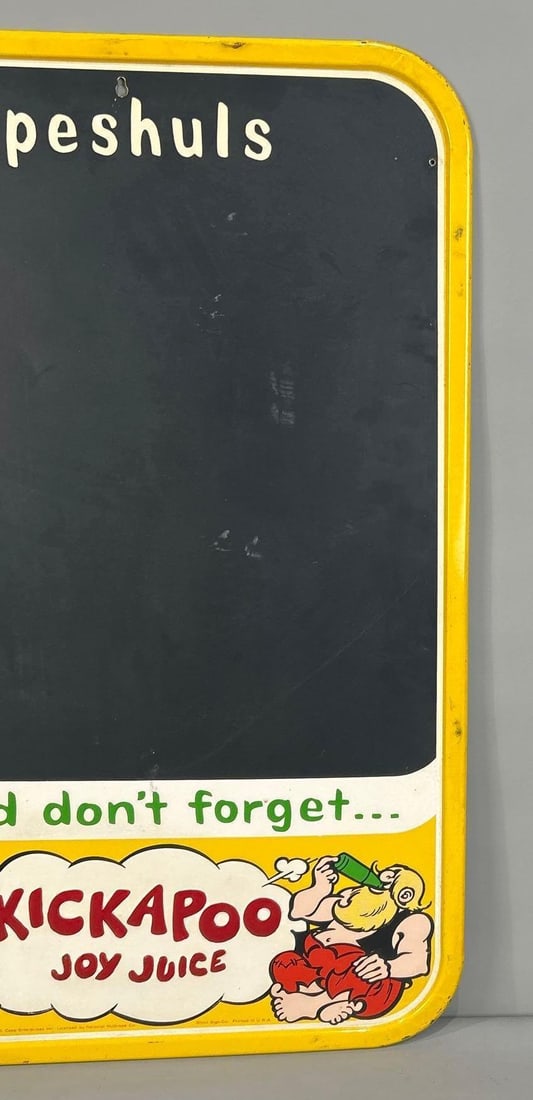 Kickapoo Joy Juice Embossed Tin Menu Board - 3