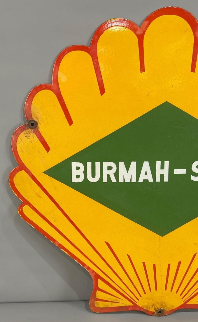 Burmah-Shell Porcelain Sign - 2