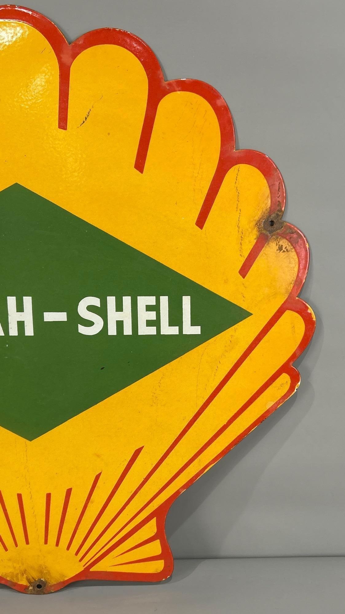 Burmah-Shell Porcelain Sign - 3