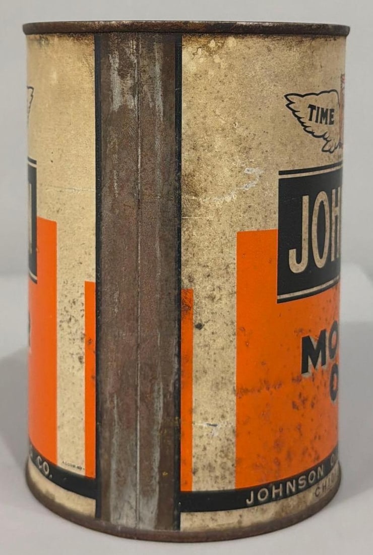 Johnson Motor Oil Quart Can - 2