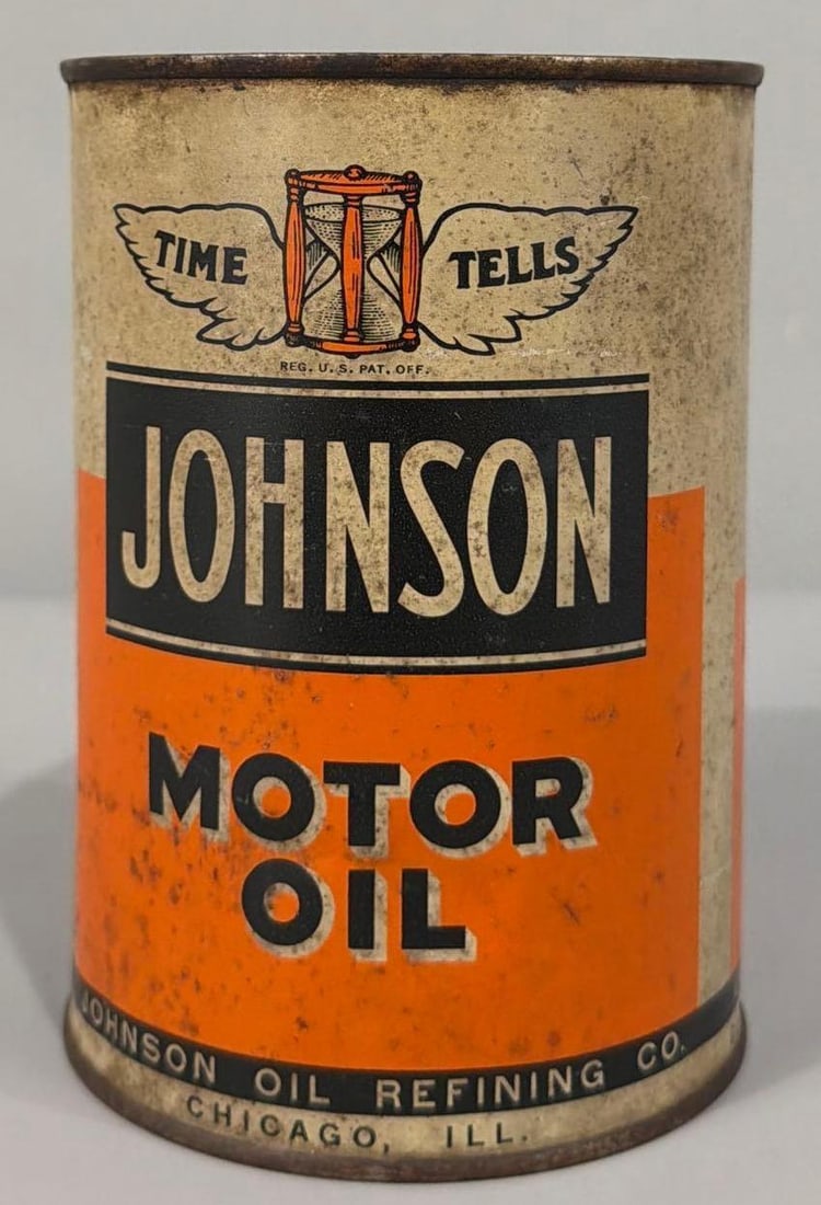 Johnson Motor Oil Quart Can - 3