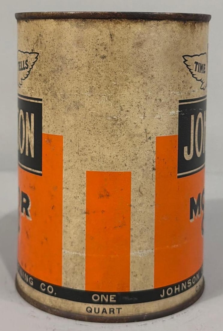 Johnson Motor Oil Quart Can - 4