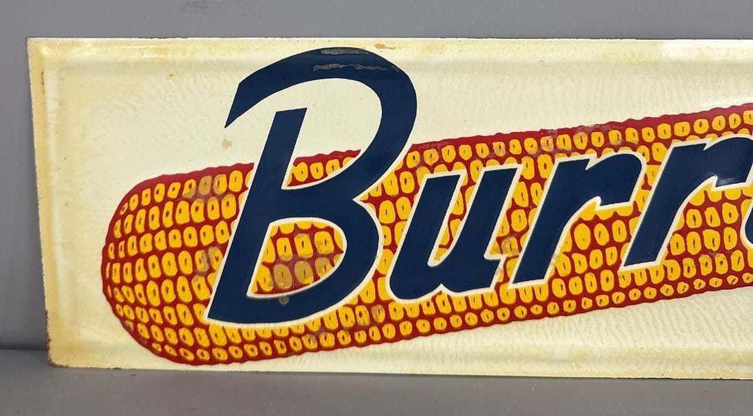 Burrus Self-Framed Tin Sign W/ Corn Graphic - 2