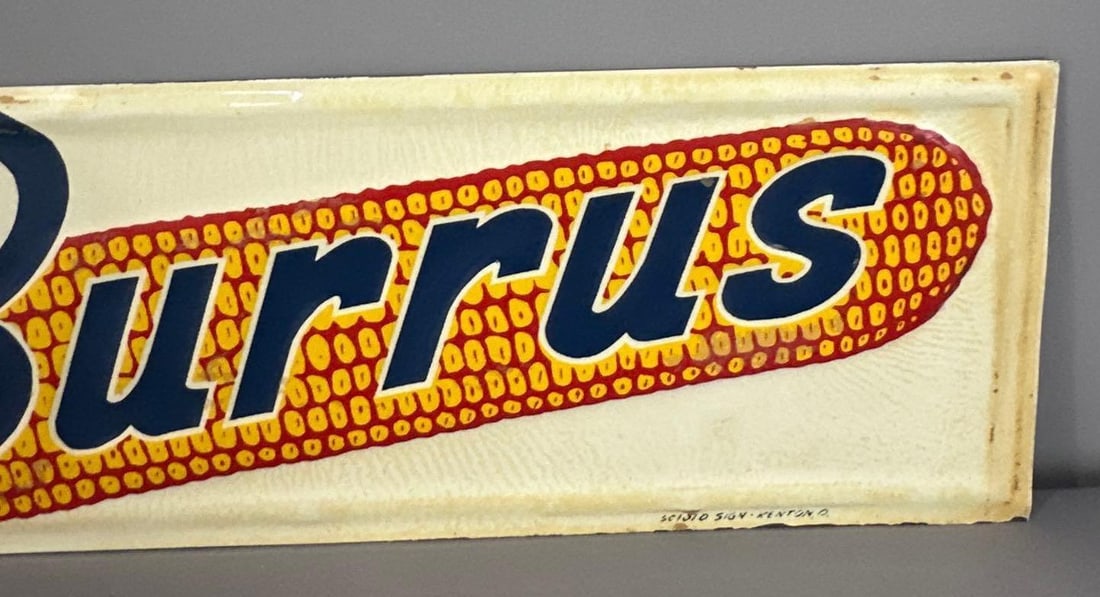 Burrus Self-Framed Tin Sign W/ Corn Graphic - 3