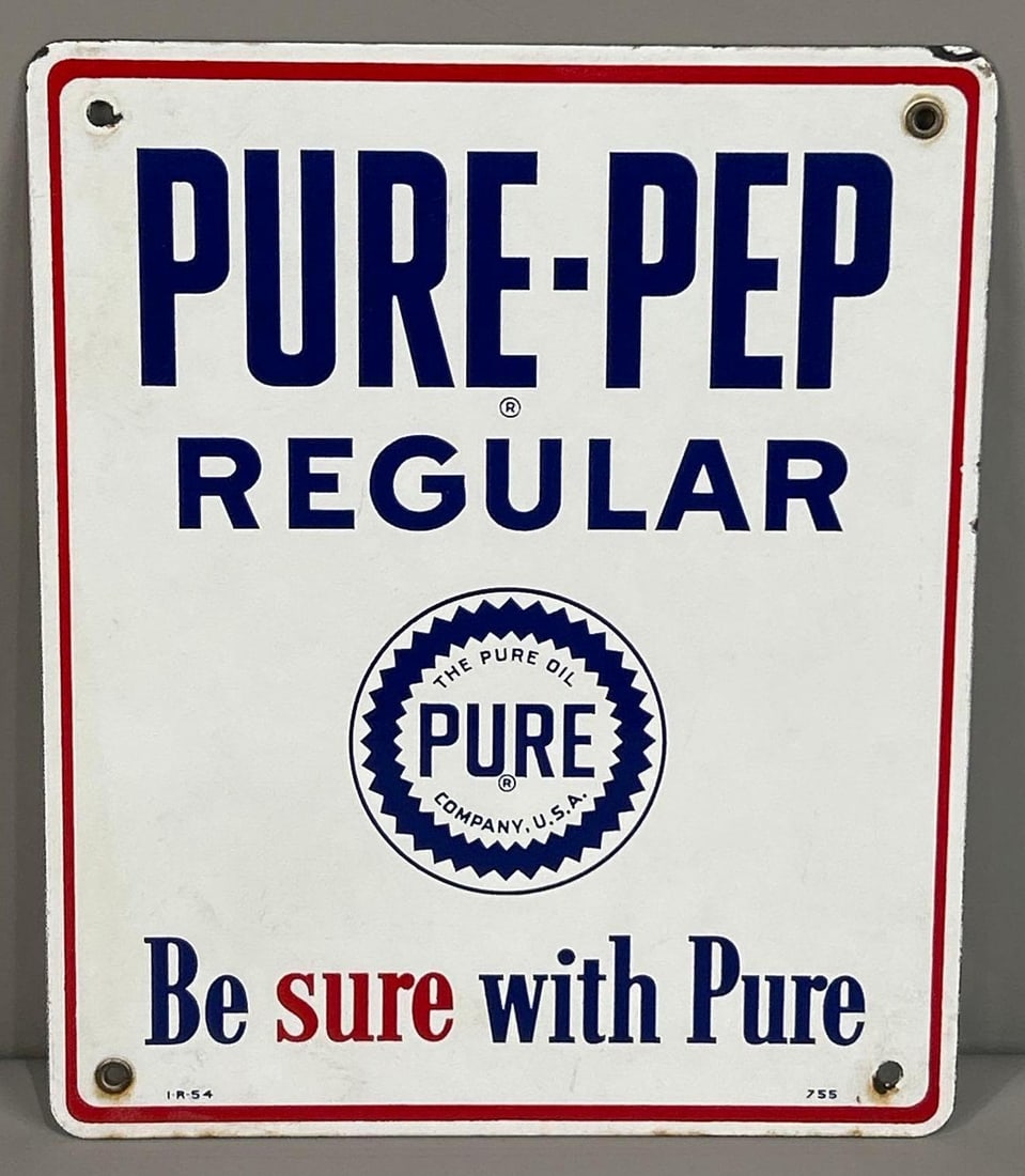 Pure-Pep Porcelain Pump Plate Sign (1 of 5)