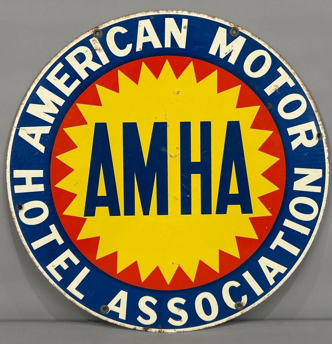 AMHA Double-Sided Painted Metal Sign (1 of 7)