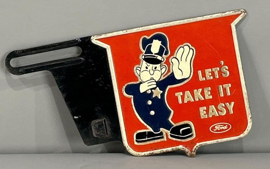 Ford Let's Take it Easy License Plate Attachment (1 of 2)