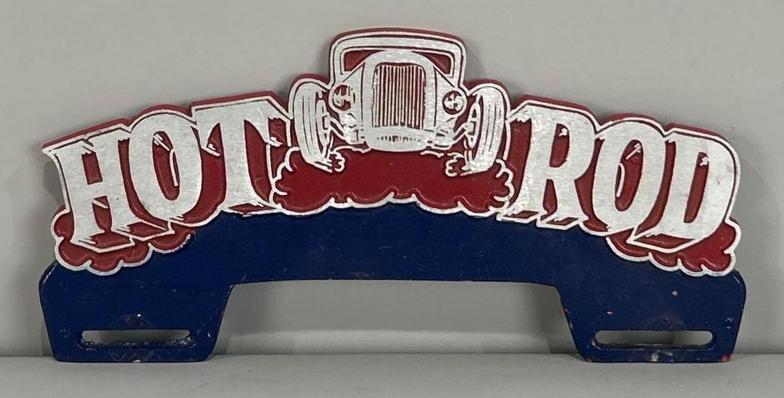 Hot Rod Cast Aluminum License Plate Attachment (1 of 2)