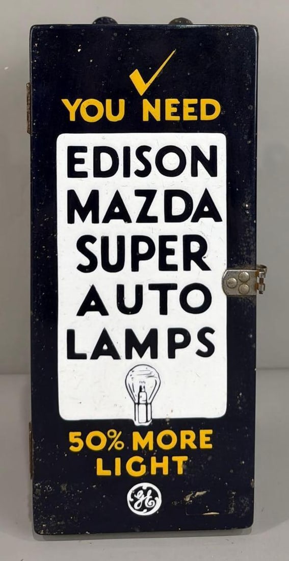 Edison Mazda Auto Lamps Porcelain Cabinet (1 of 5)