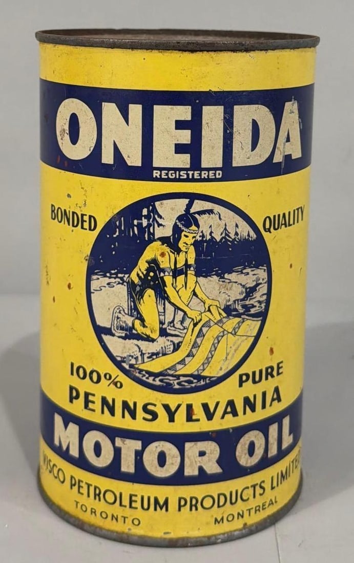 Oneida Motor Oil Imperial Quart Metal Can (1 of 4)
