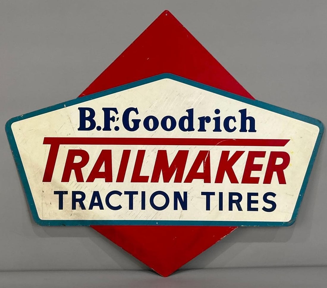 B.F. Goodrich Trailmaker Traction Tires Tin Sign (1 of 5)