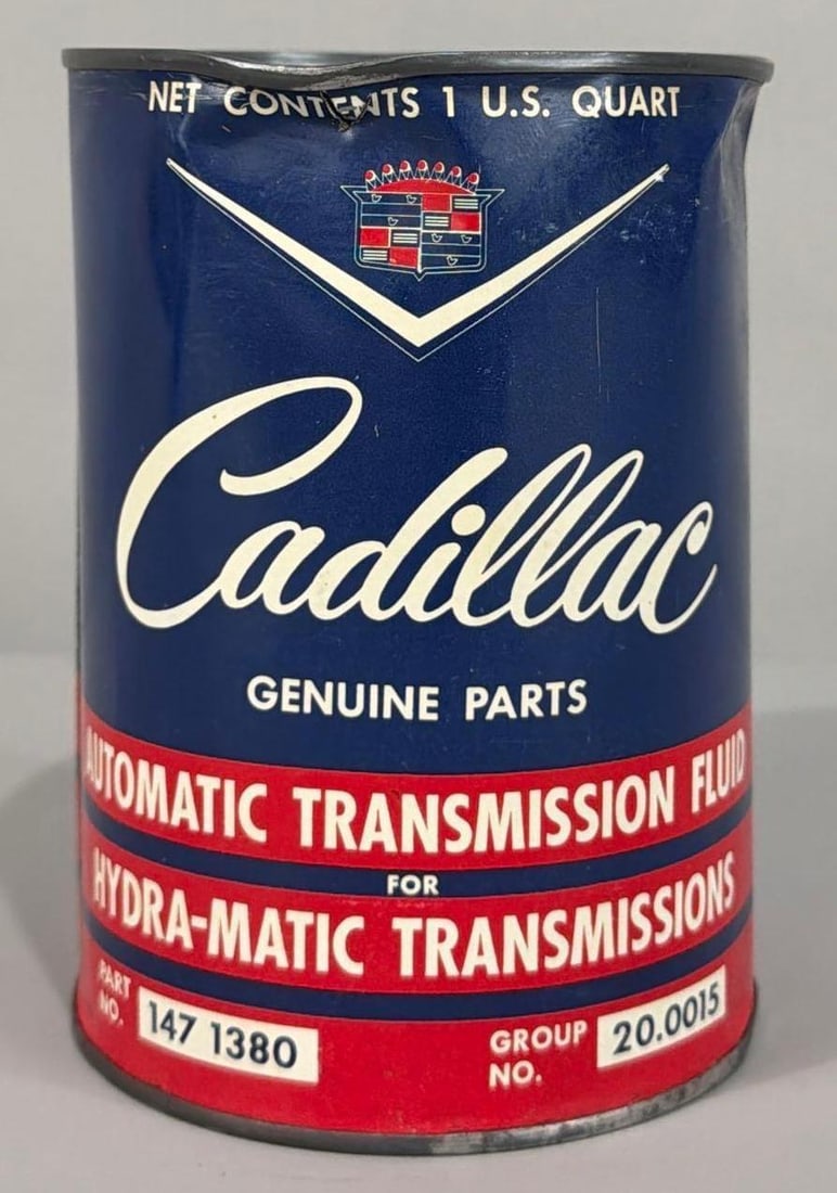 Cadillac Automatic Transmission Fluid Quart Metal Can (1 of 4)