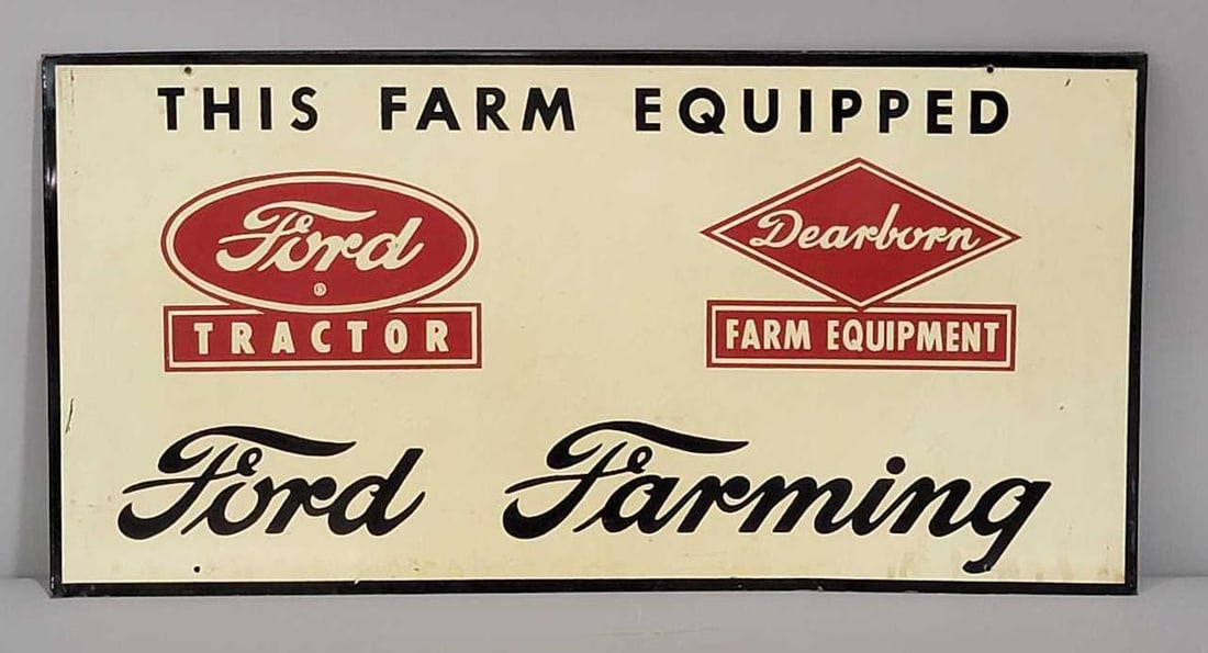 This Farm Equipped Ford Farming Metal Sign (TAC) (1 of 5)