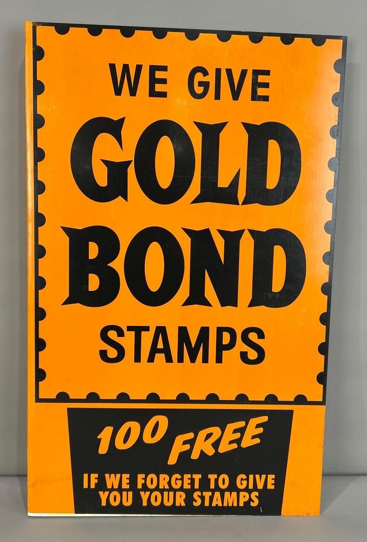 Gold Bond Stamps Flange Sign (1 of 2)