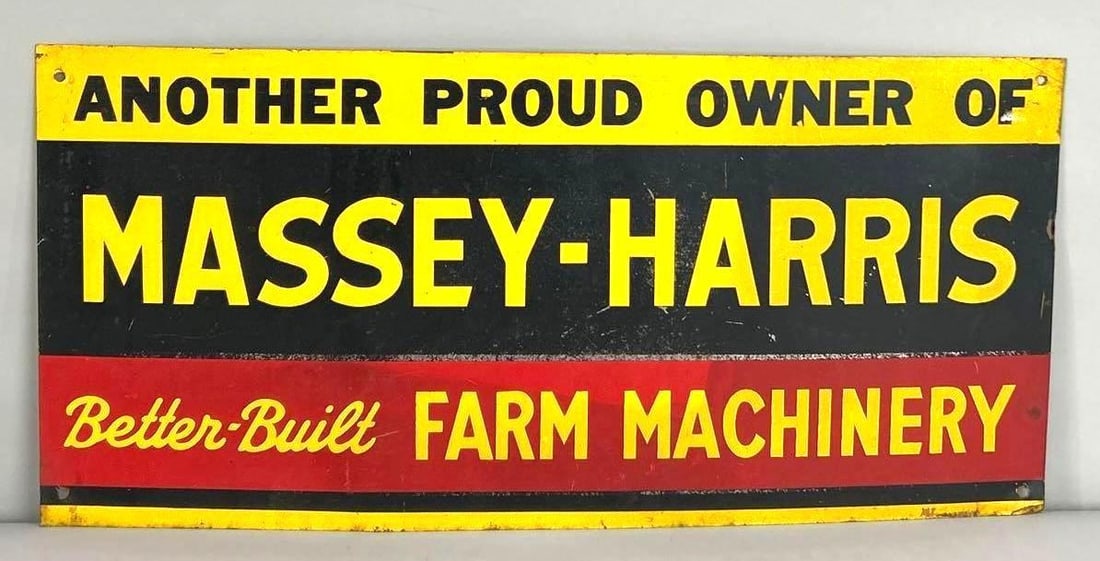 Massey- Harris Single-Sided Tin Sign (1 of 5)