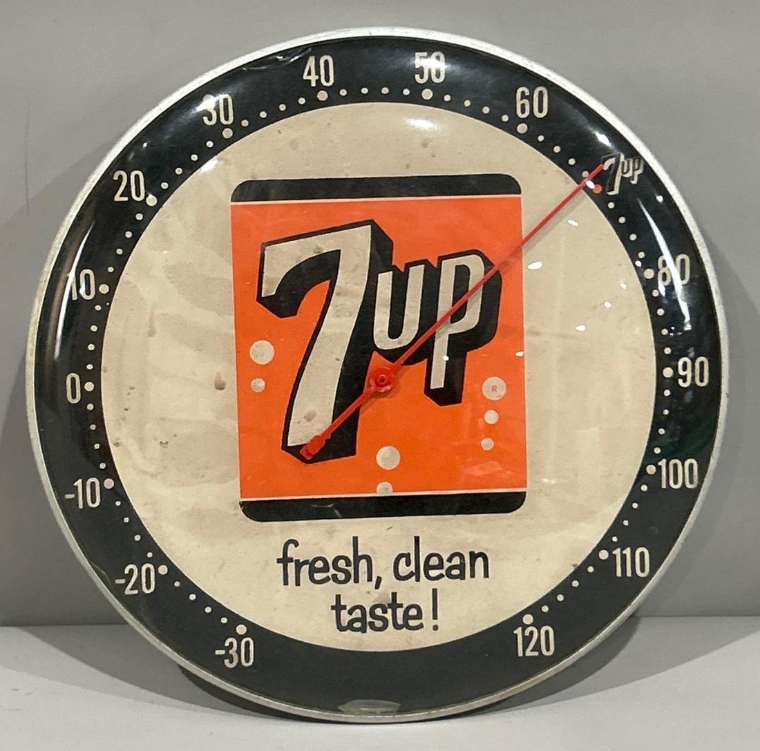 Seven Up Thermometer Sign (1 of 2)