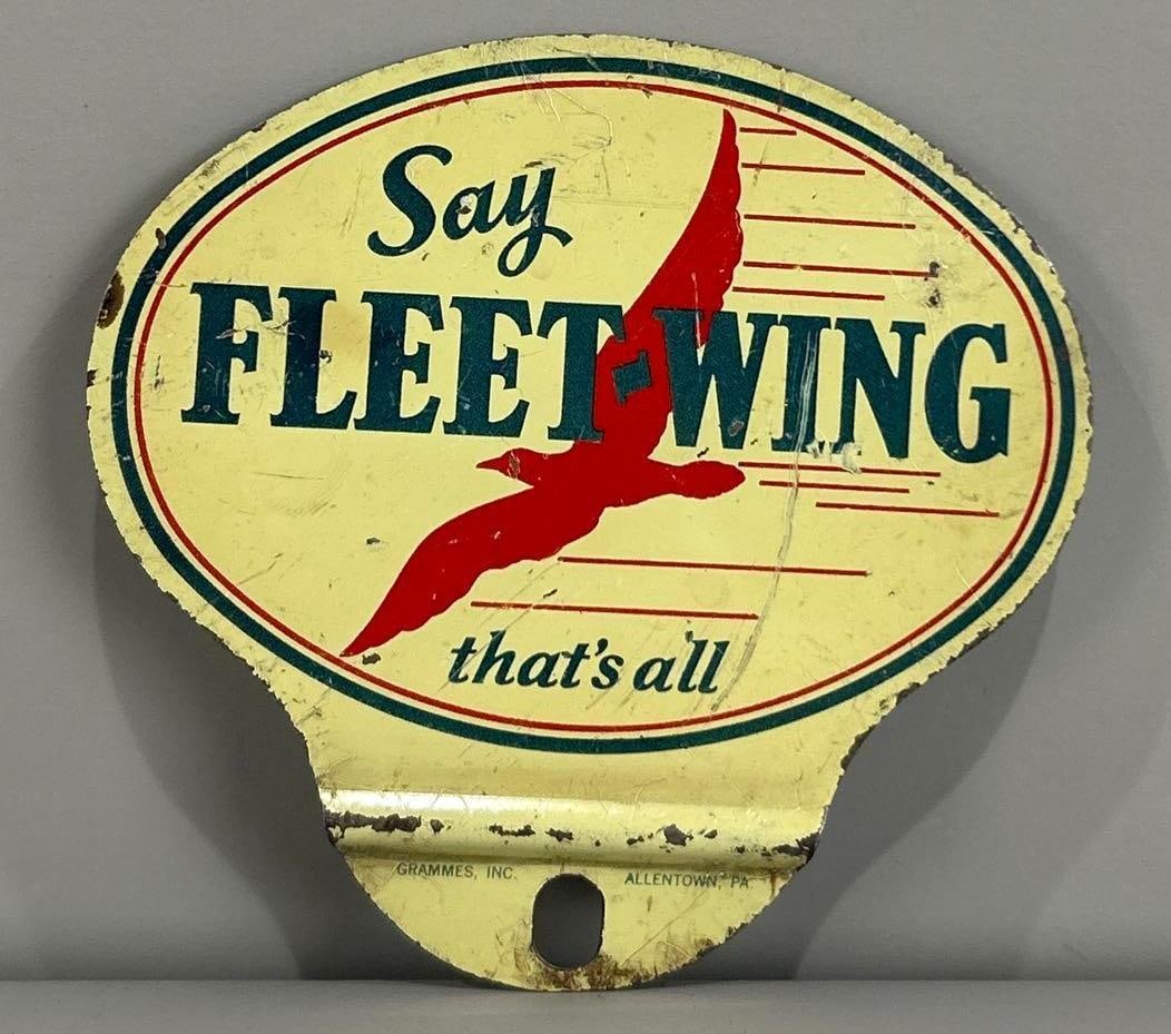 Say Fleet-Wing w/Logo Metal License Plate Attachment (1 of 2)