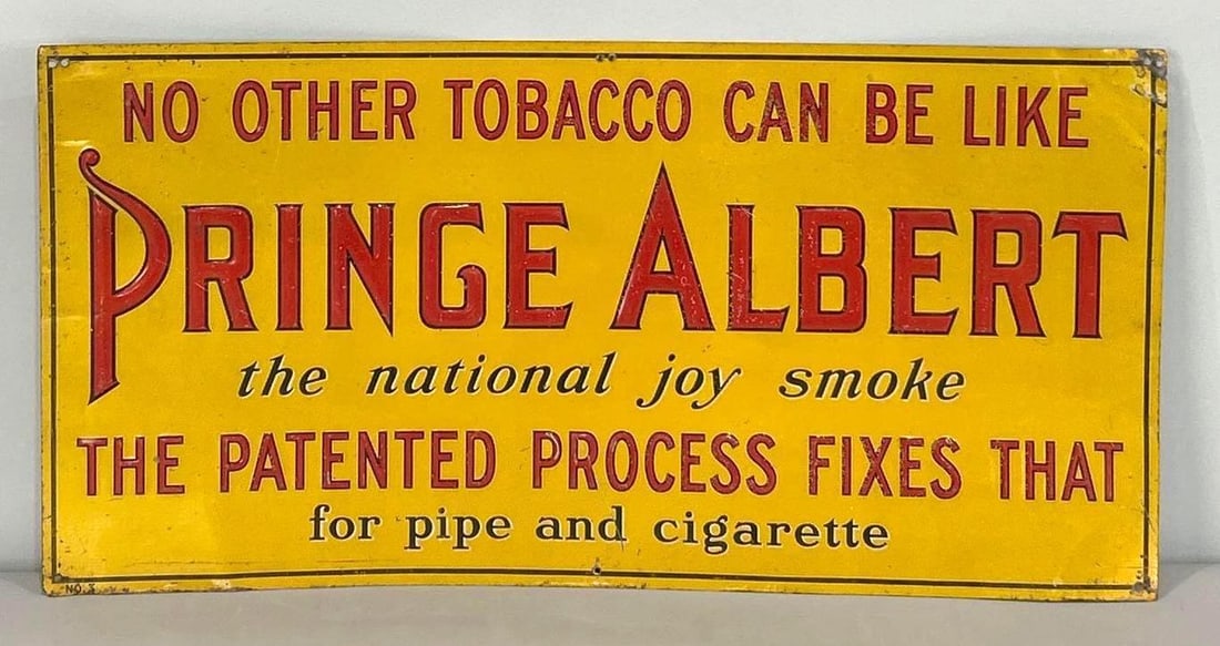 Prince Albert Tobacco Embossed Tin Sign (1 of 5)